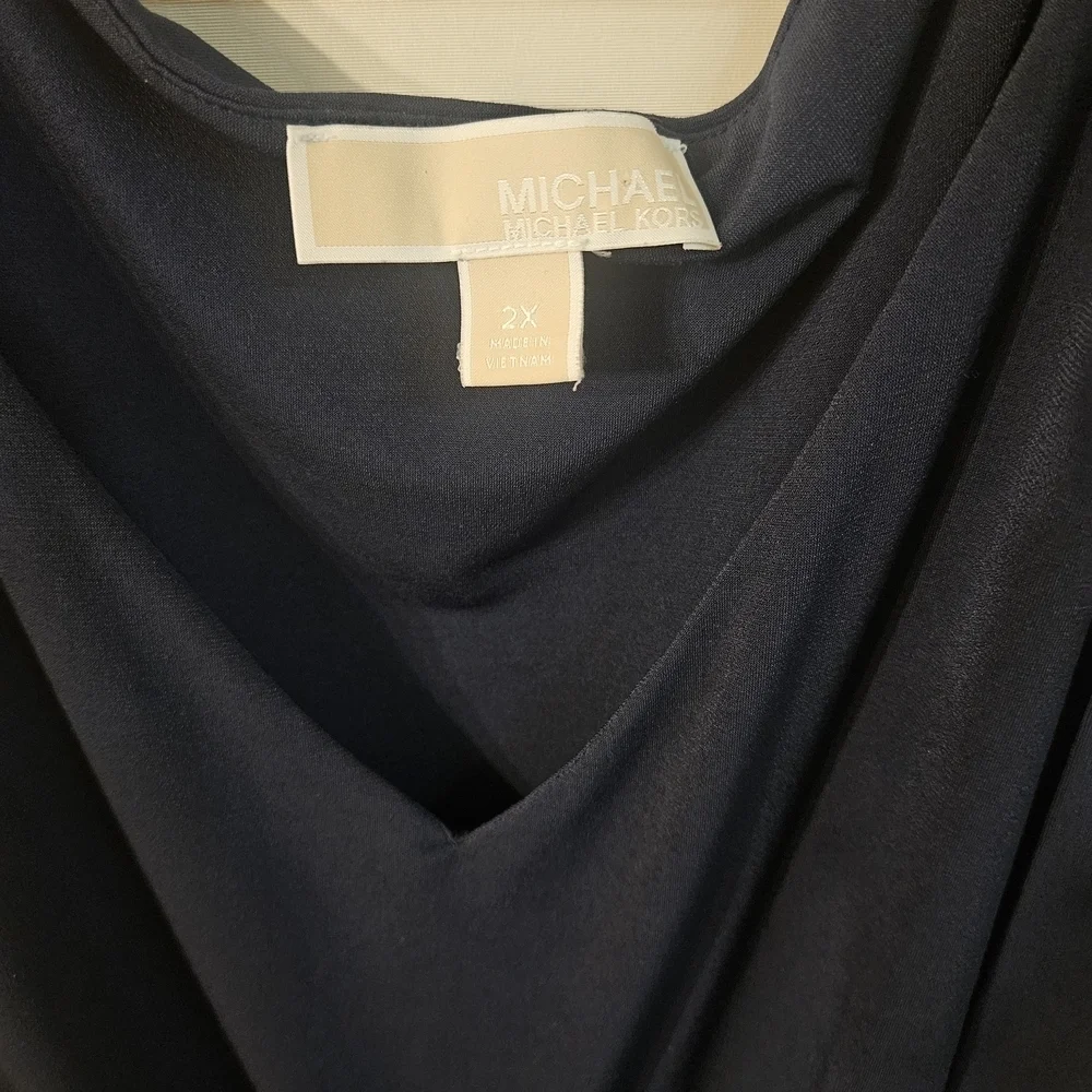 Michael Kors Navy Mini Sleeveless Dress